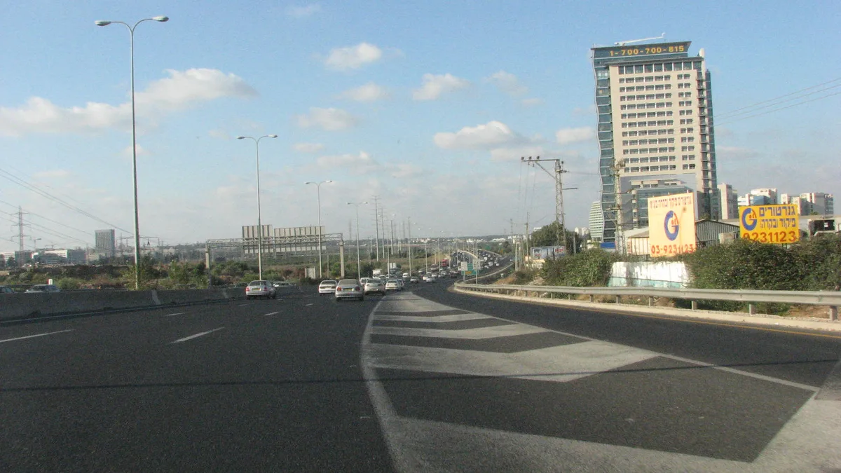 Highway 4 in Israel