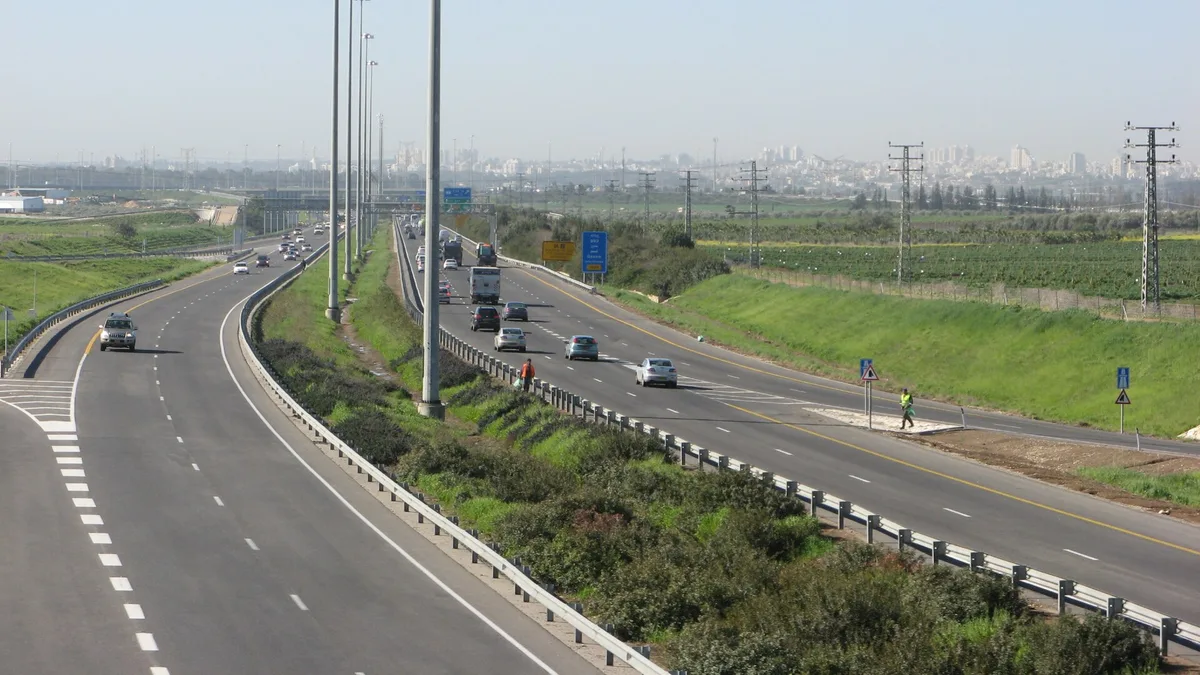 Highway 6 in Israel