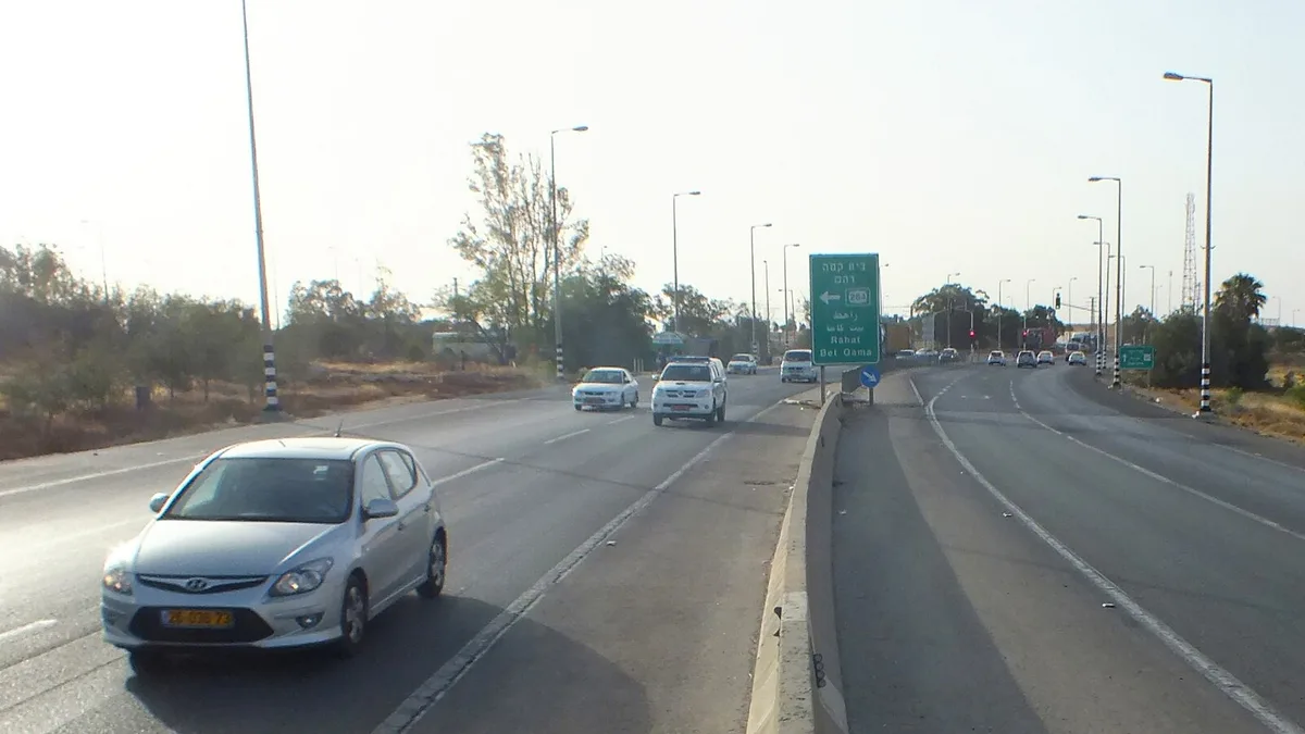 Highway 25 in Israel