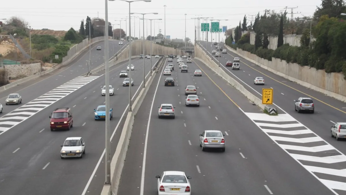Highway 5 in Israel