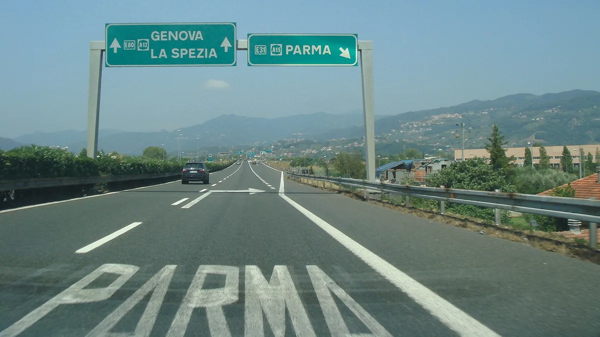 Autostrada A12 (Autostrada Azzurra) in Italy