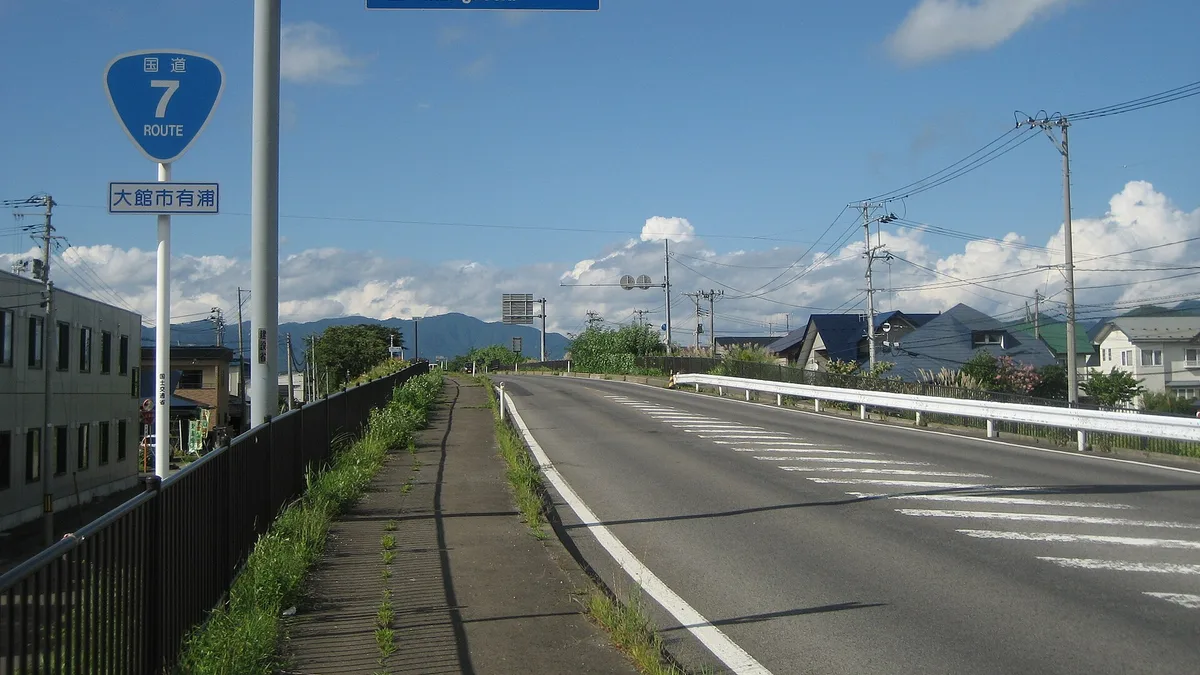 Japan National Route 7 in Japan