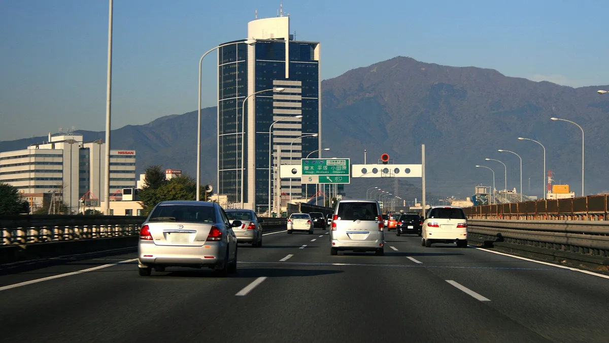Tomei Expressway in Japan