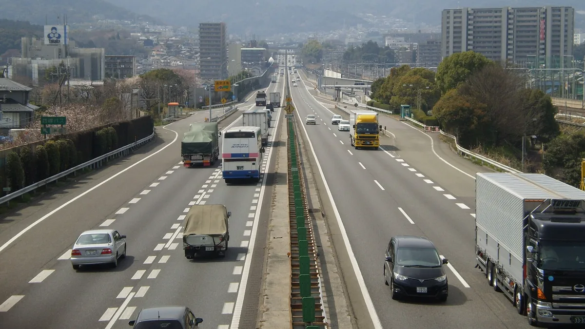 Meishin Expressway in Japan