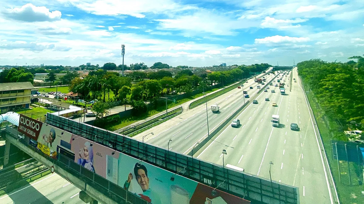 Shah Alam Expressway in Malaysia