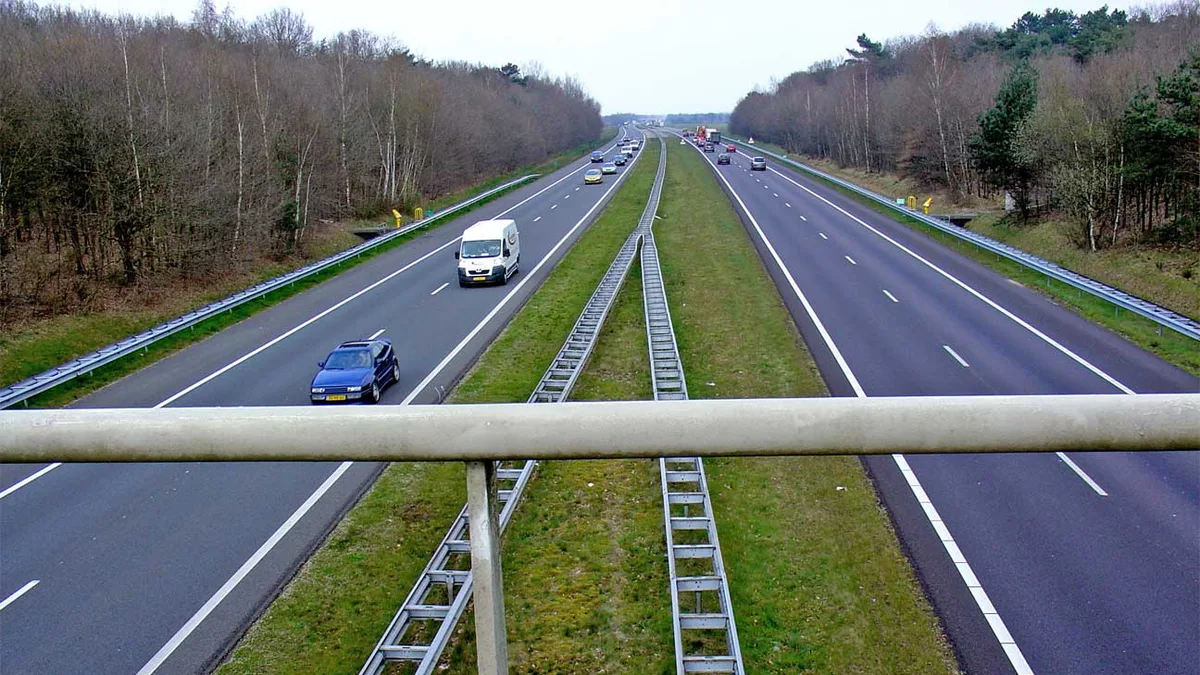 A28 Motorway in Netherlands