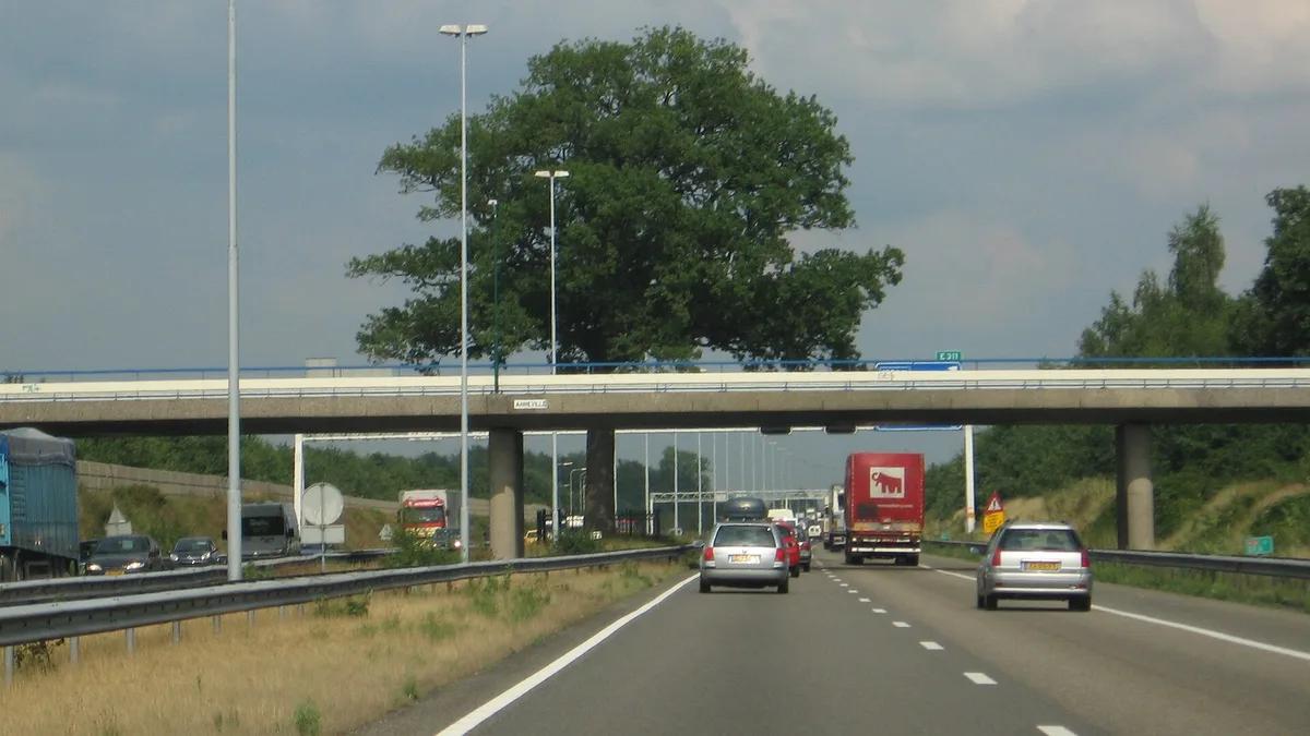 A58 Motorway in Netherlands
