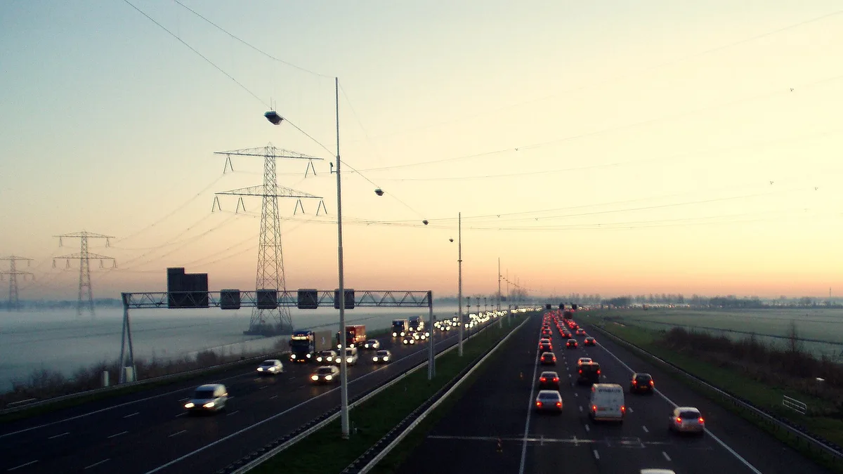 A12 Motorway in Netherlands