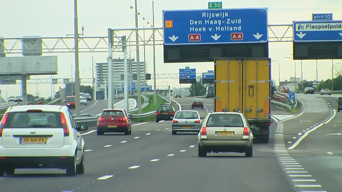 A4 Motorway in Netherlands
