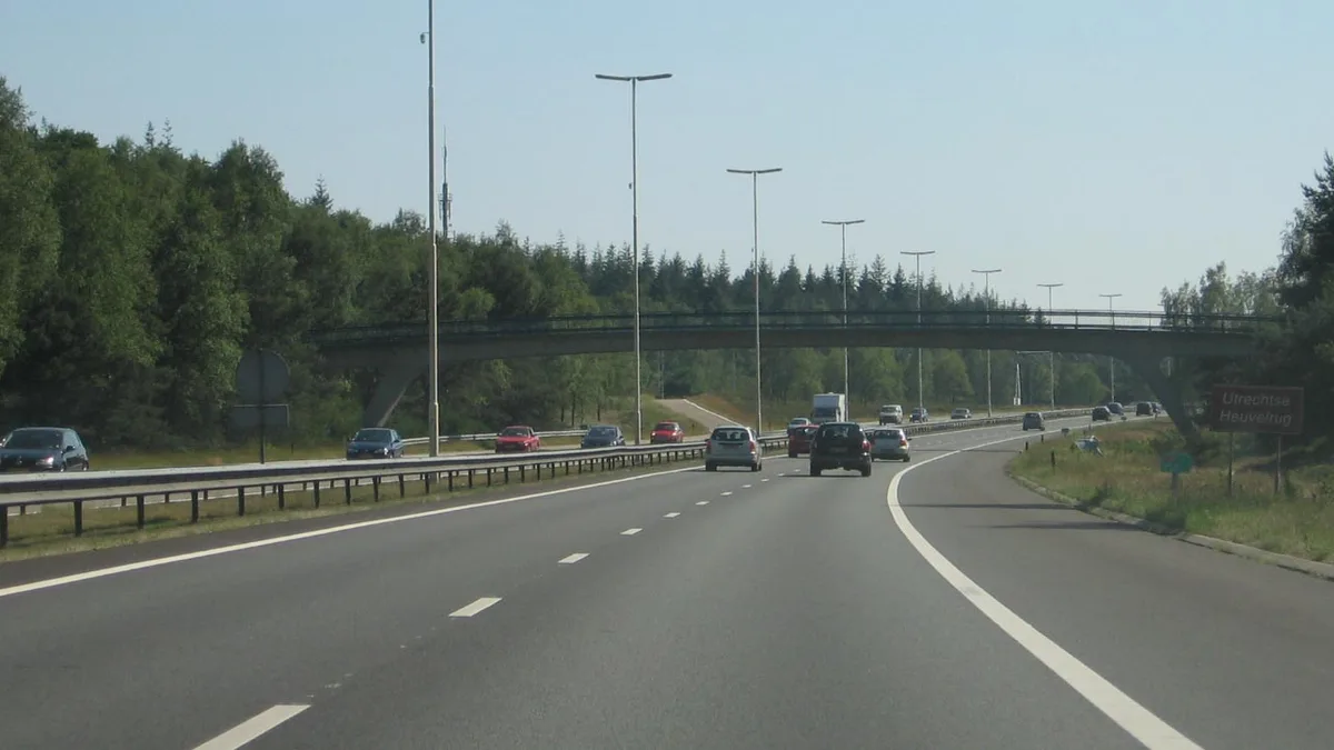 A27 Motorway in Netherlands