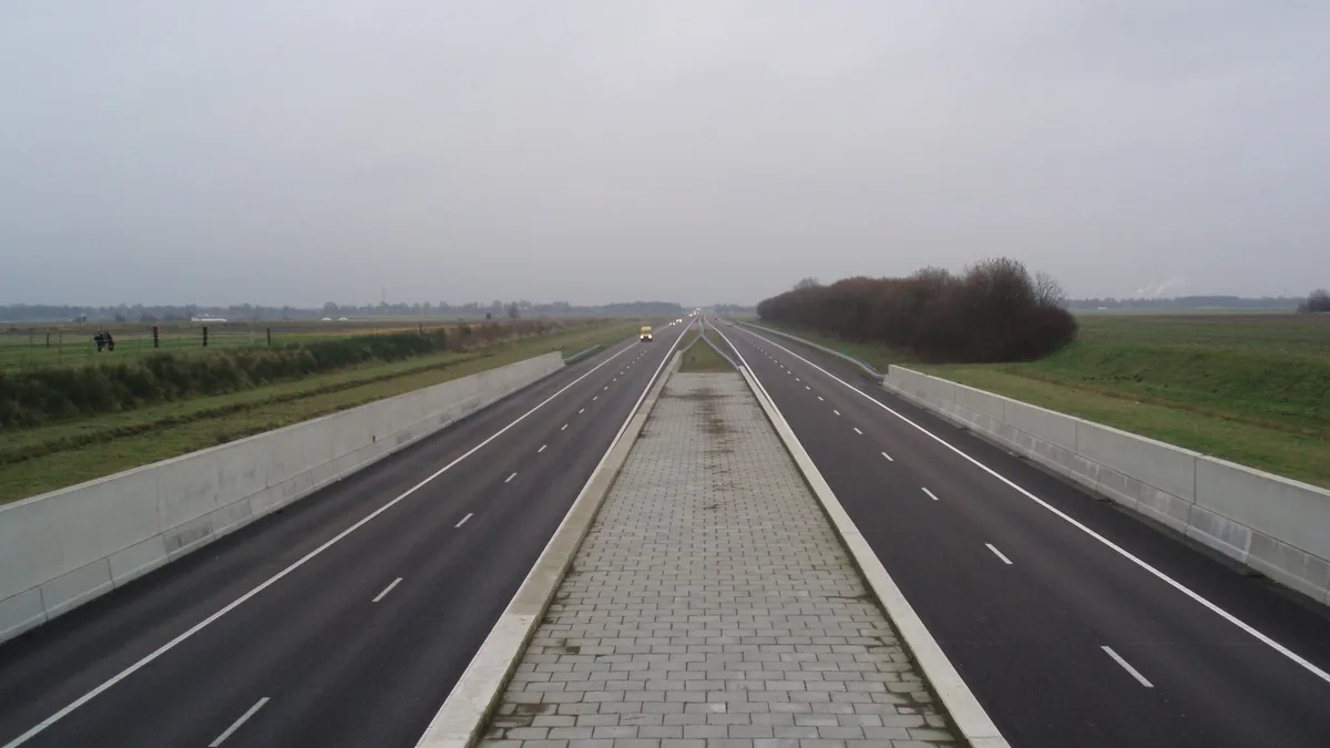 A37 Motorway in Netherlands