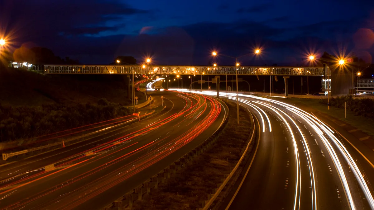 Auckland Northern Motorway in New Zealand