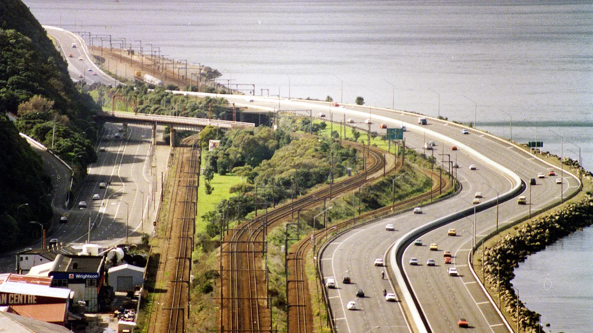 Wellington Urban Motorway in New Zealand