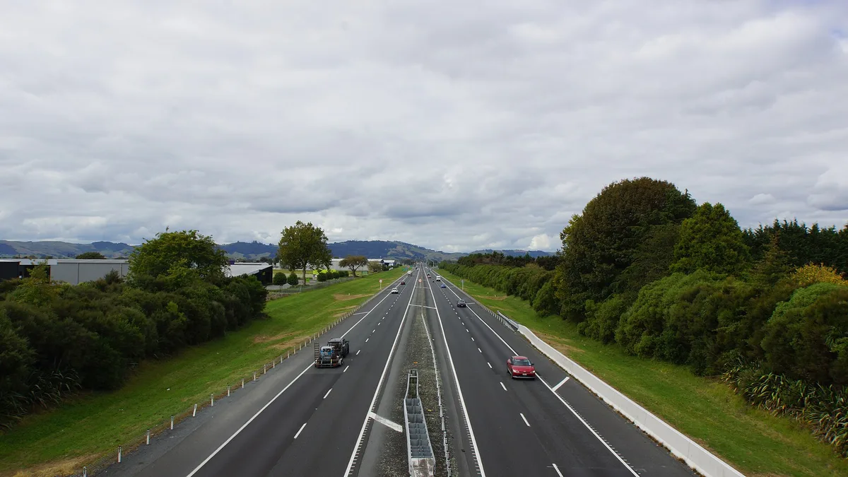 Waikato Expressway in New Zealand