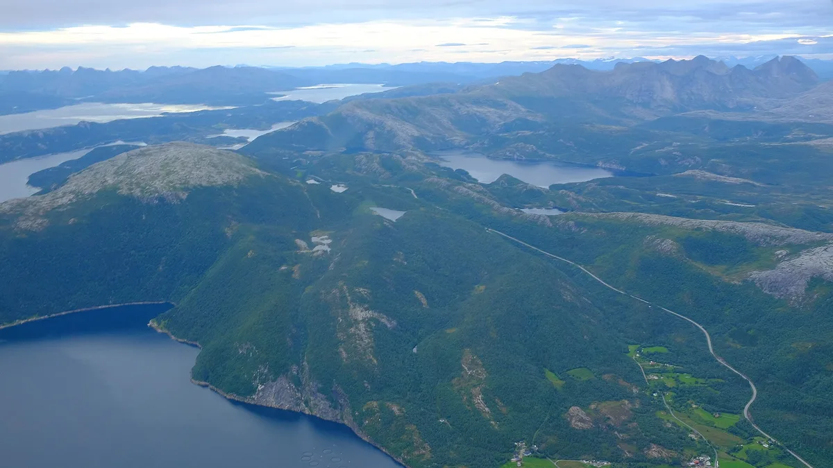 Norwegian County Road 17 in Norway