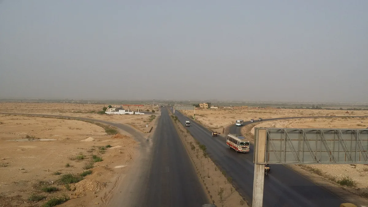 M-9 Karachi–Hyderabad Motorway in Pakistan