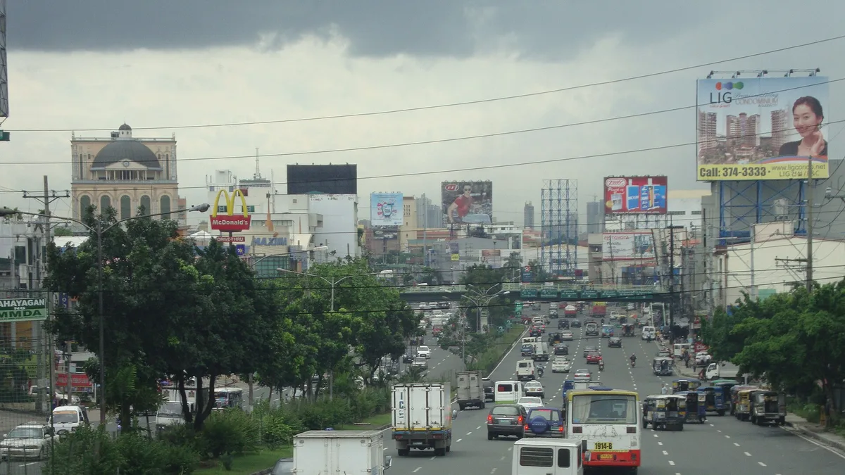 Quezon Avenue in Philippines