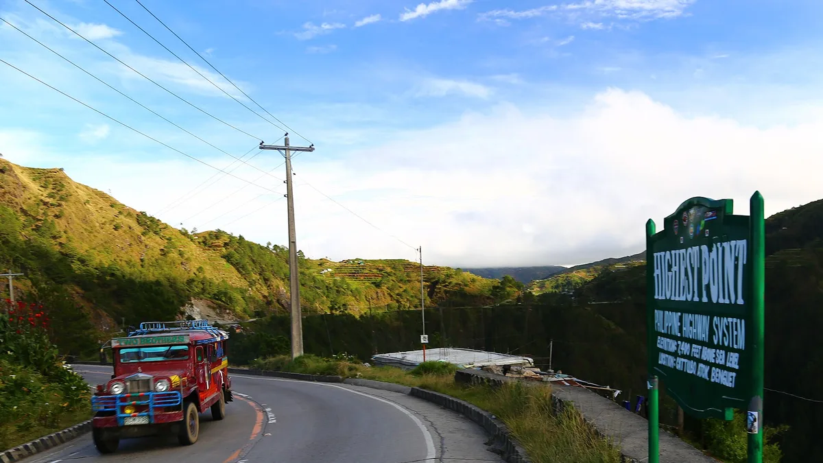 Halsema Highway in Philippines