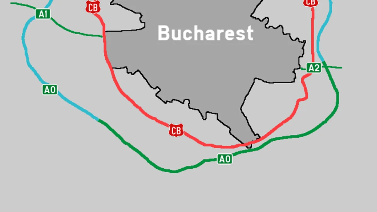 A0 Bucharest Ring Motorway in Romania