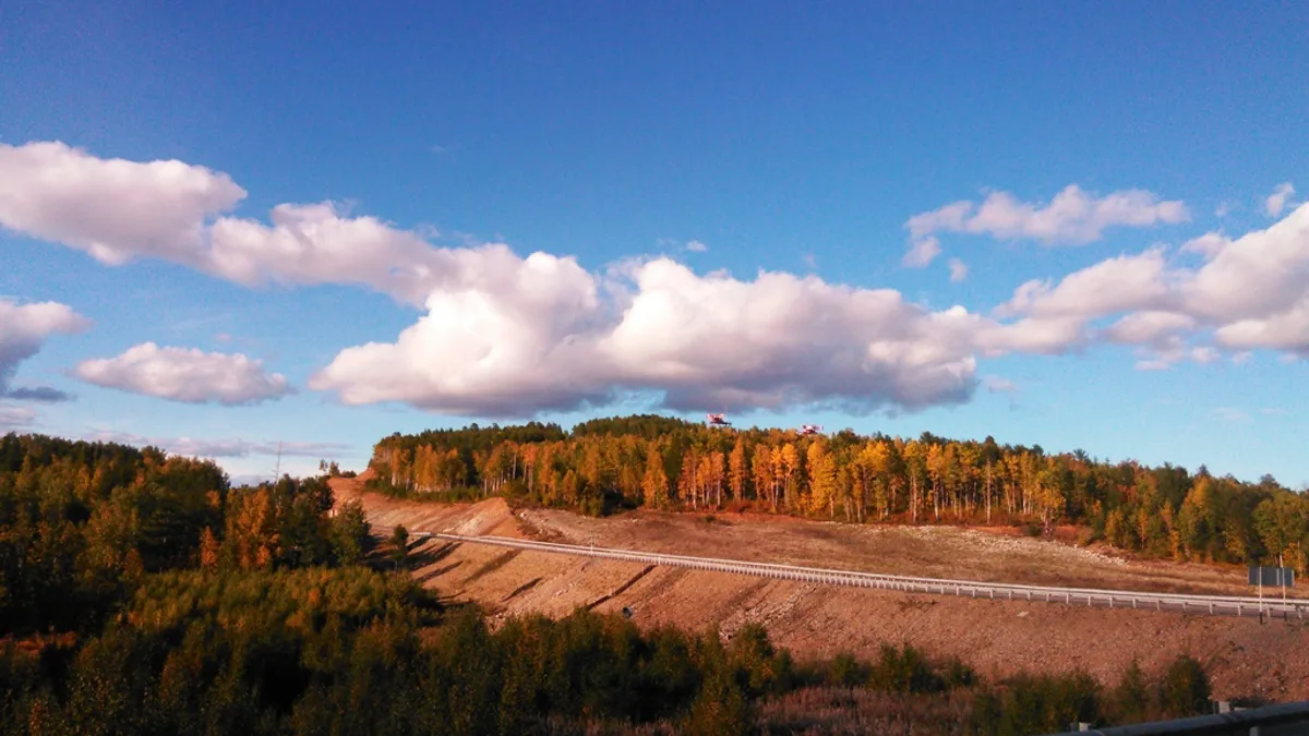 Trans-Siberian Highway in Russia