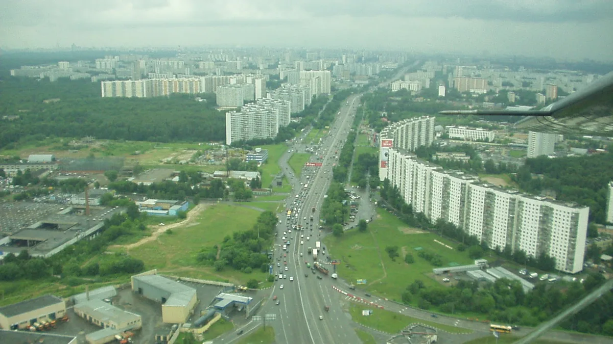Varshavskoye Highway in Russia
