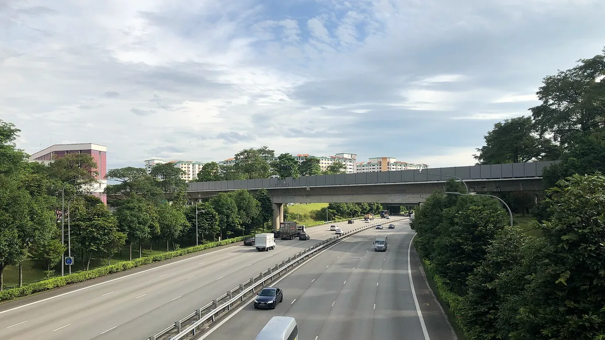 Kranji Expressway in Singapore