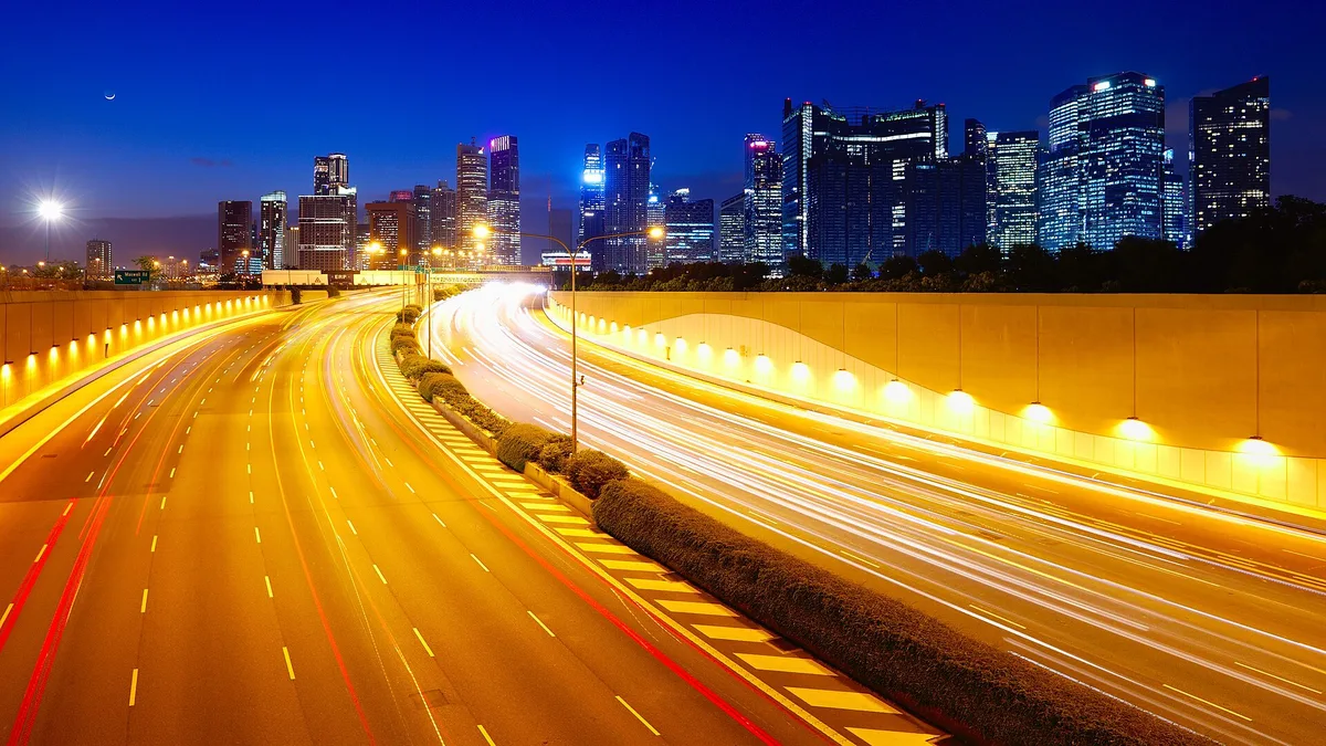 Marina Coastal Expressway in Singapore