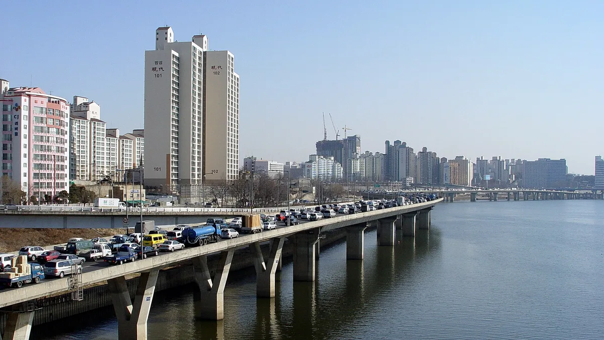 Gangbyeonbuk-ro in South Korea
