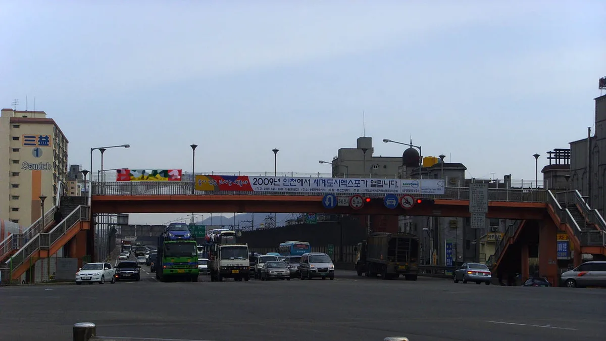 Gyeongin Expressway in South Korea