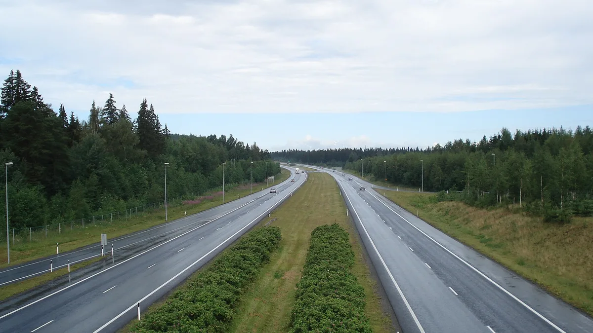 E12 in Sweden