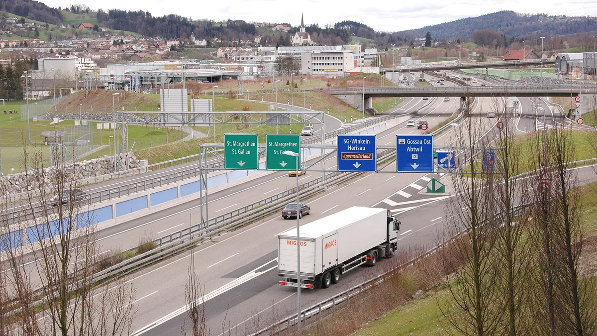 A1 Motorway in Switzerland