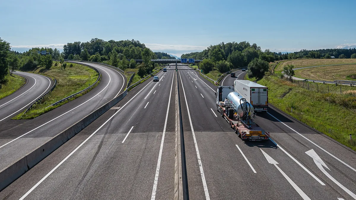 A9 Motorway in Switzerland