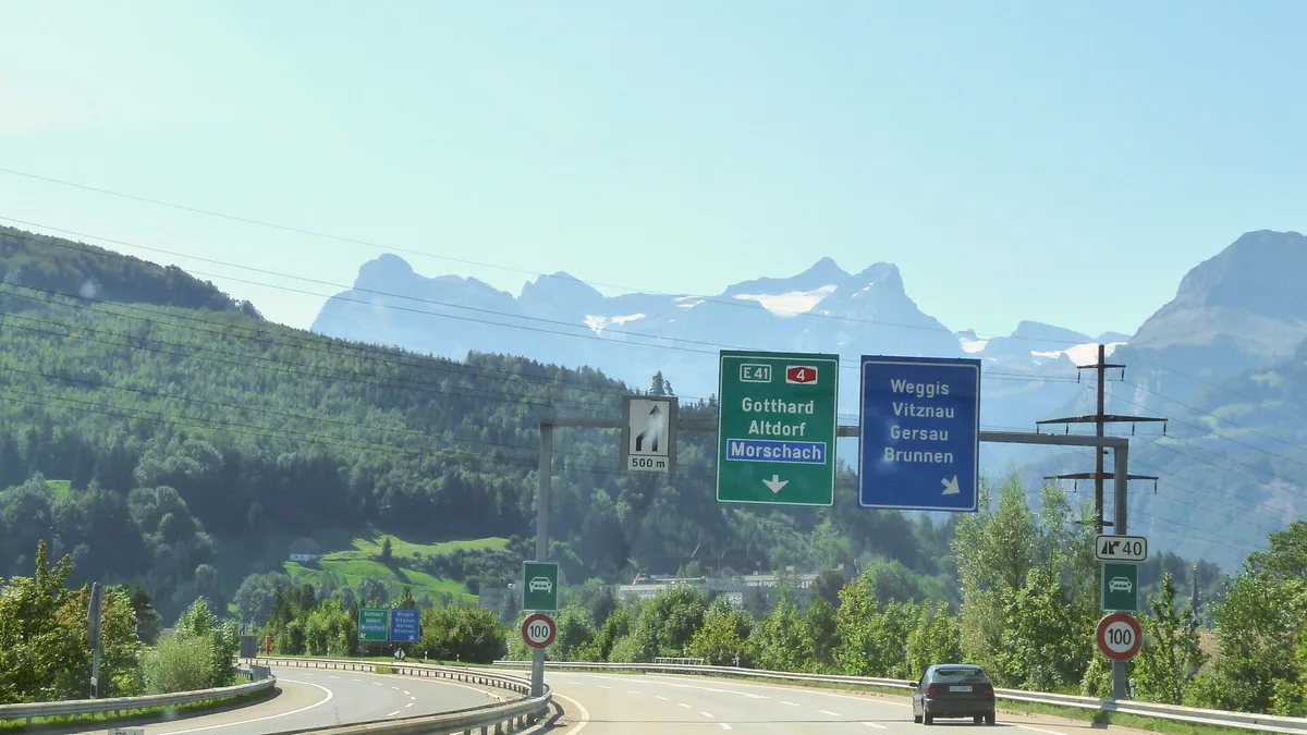 A4 Motorway in Switzerland