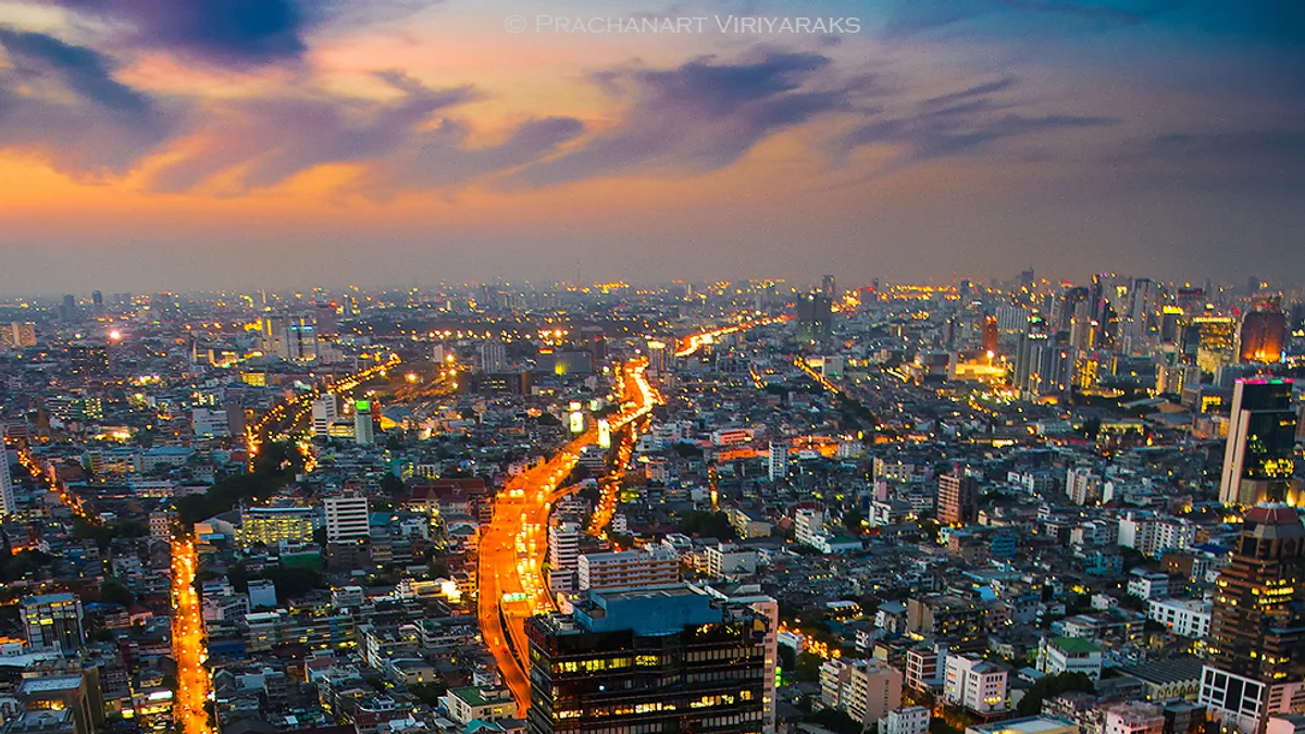 Si Rat Expressway in Thailand