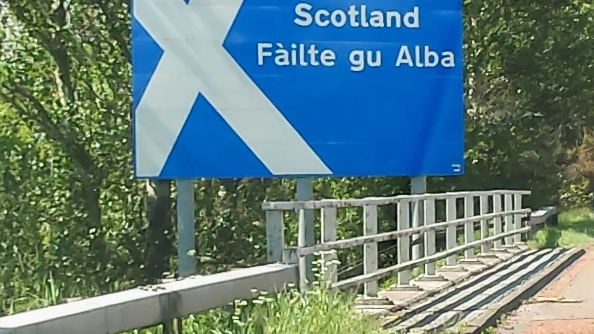 M74 Motorway in United Kingdom
