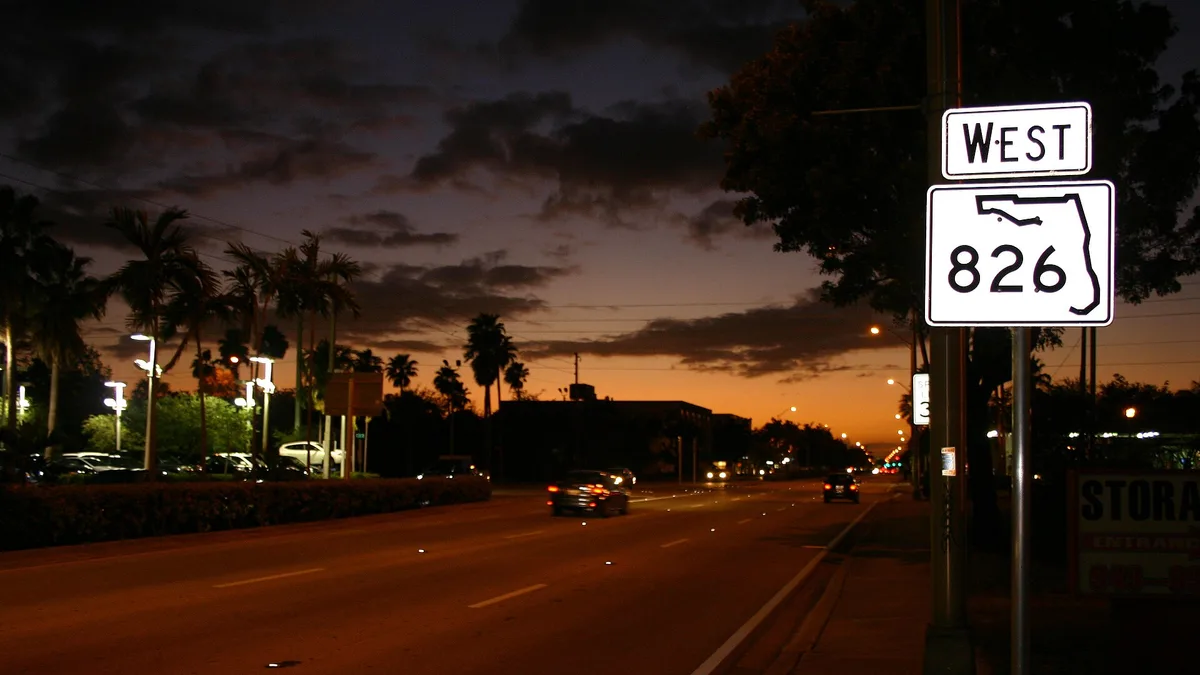 Florida State Road 826 in United States