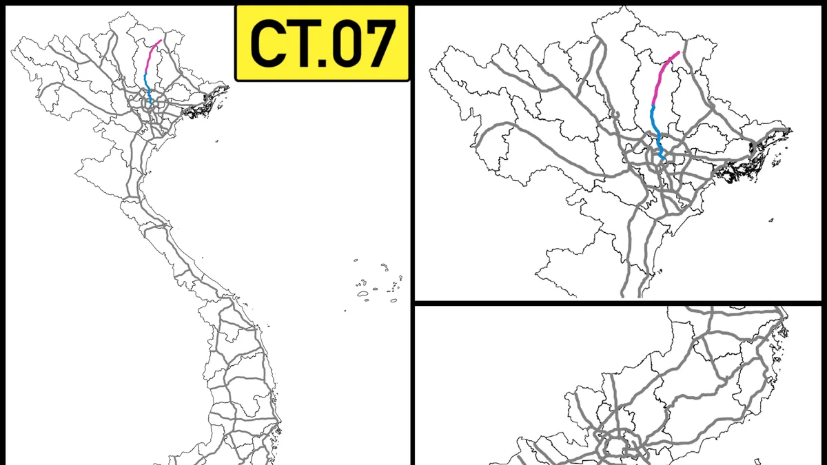 Hanoi–Thai Nguyen Expressway in Vietnam