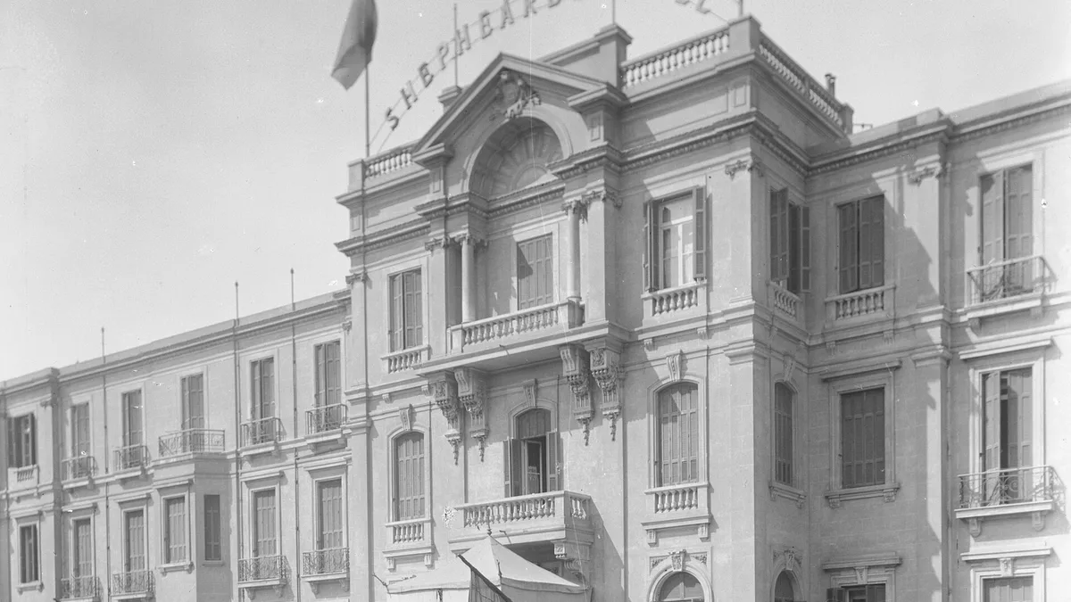 Shepheard Hotel in Egypt