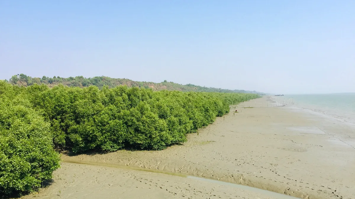 Maheshkhali Island in Bangladesh