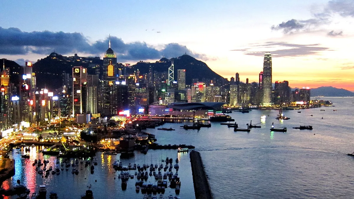 Hong Kong Island in China