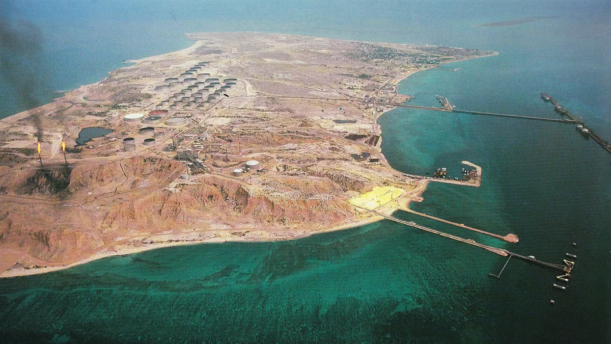 Kharg Island in Iran