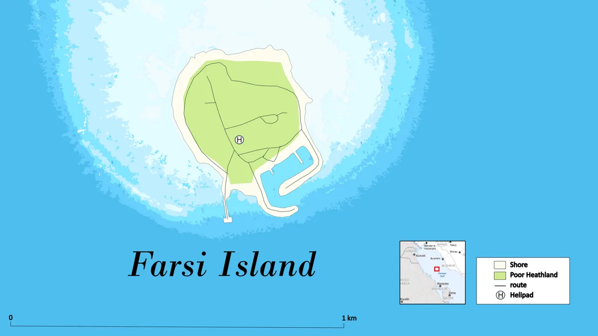 Farsi Island in Iran