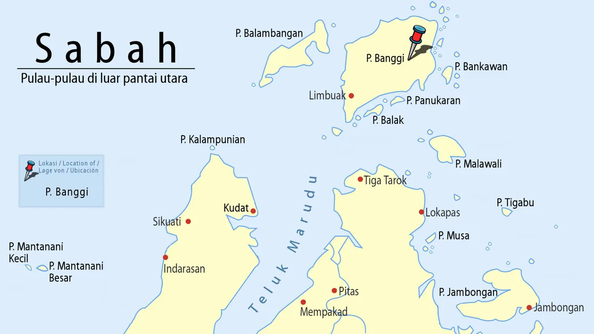 Banggi Island in Malaysia