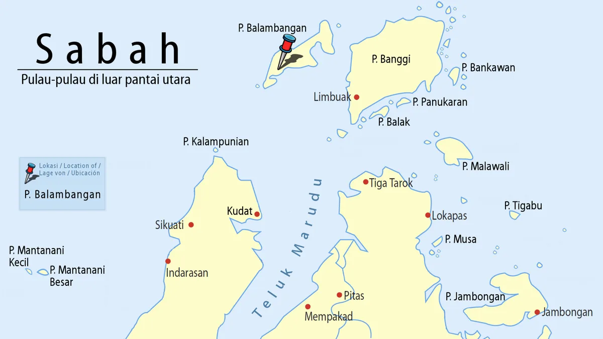 Balambangan Island in Malaysia