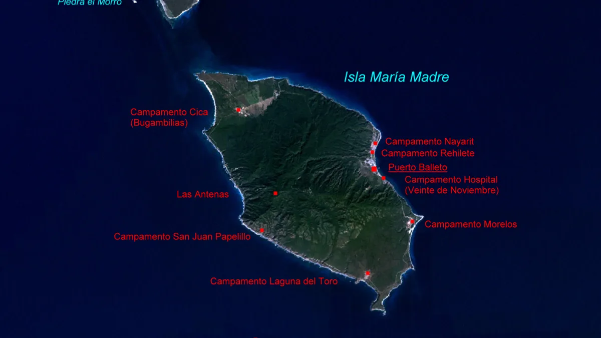 Isla María Madre in Mexico