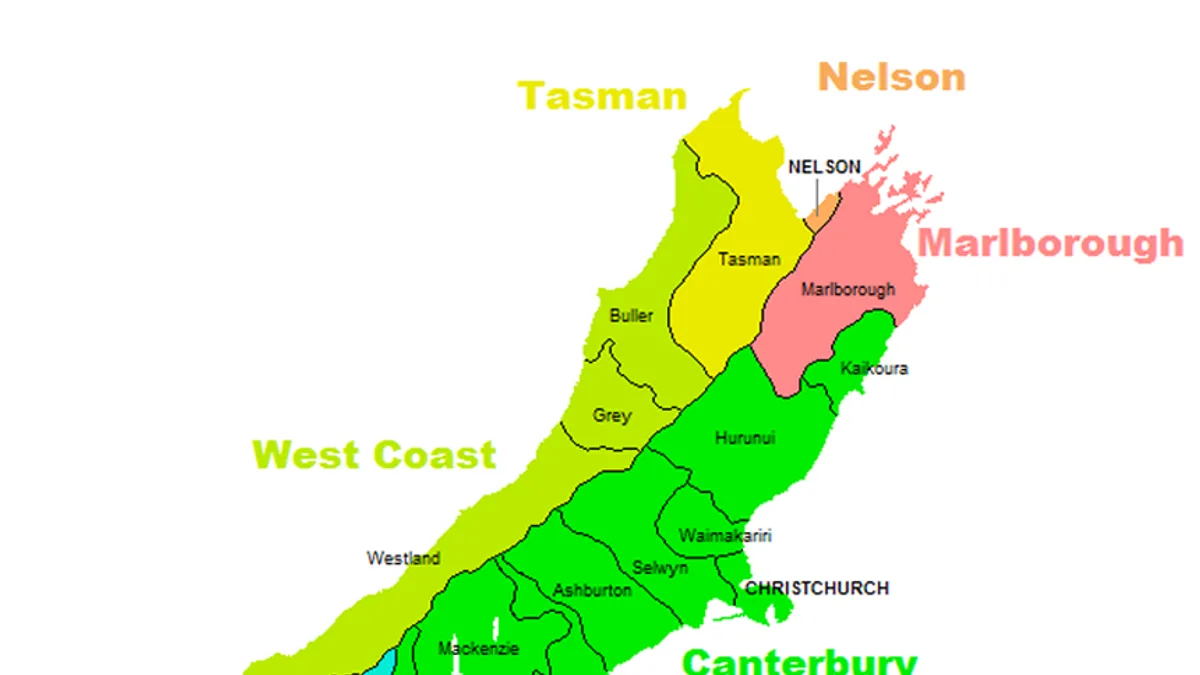 South Island in New Zealand