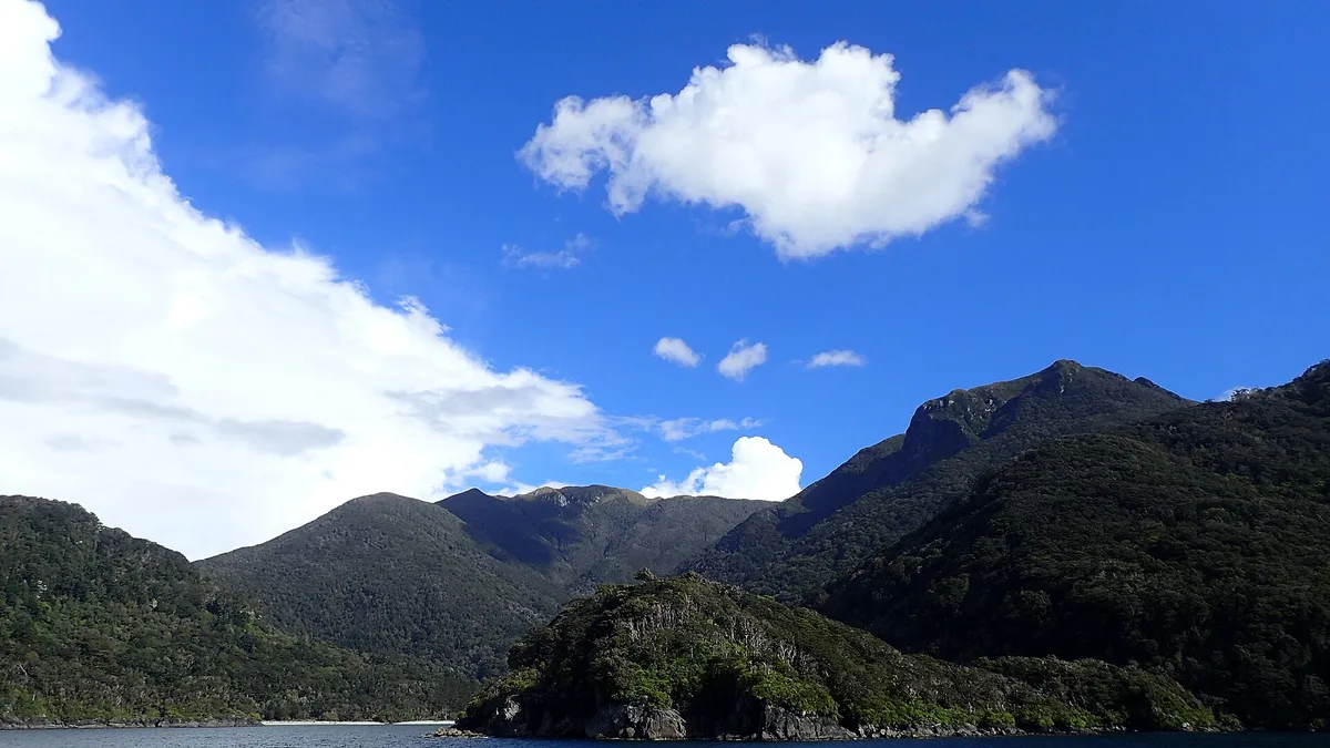 Resolution Island in New Zealand