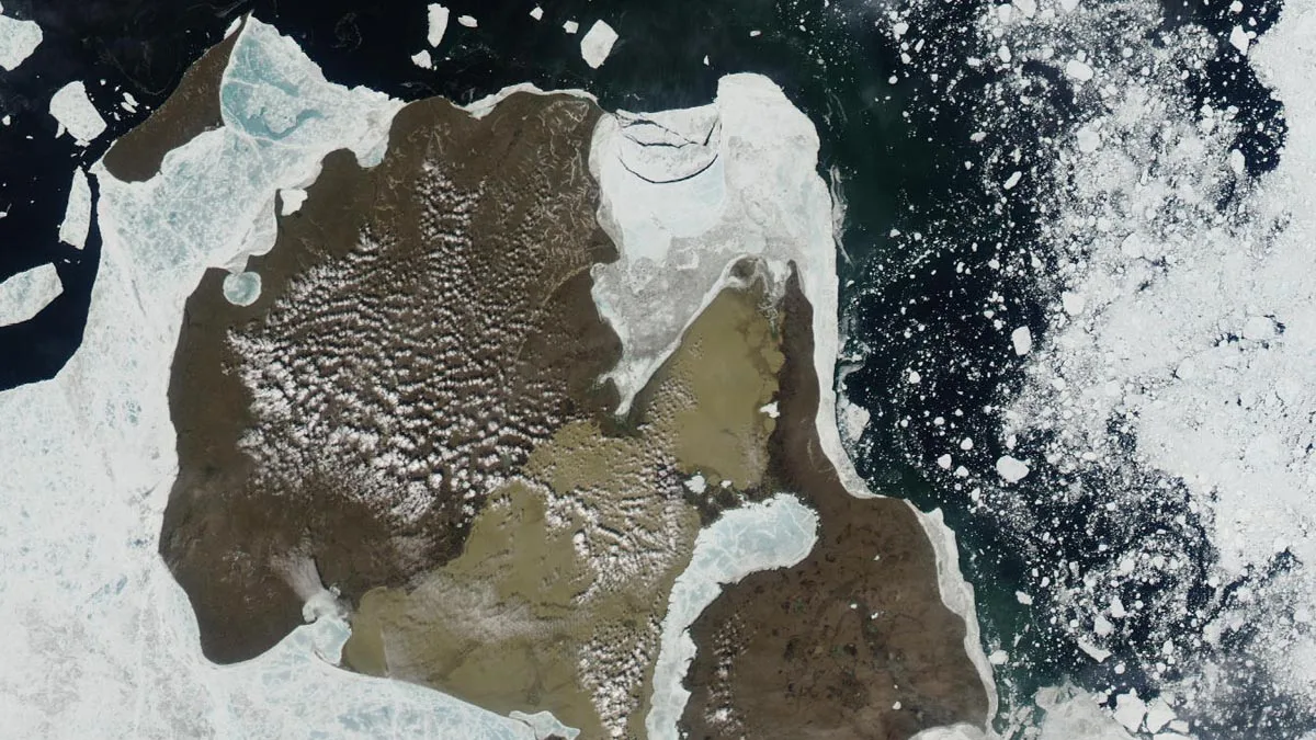 Kotelny Island in Russia