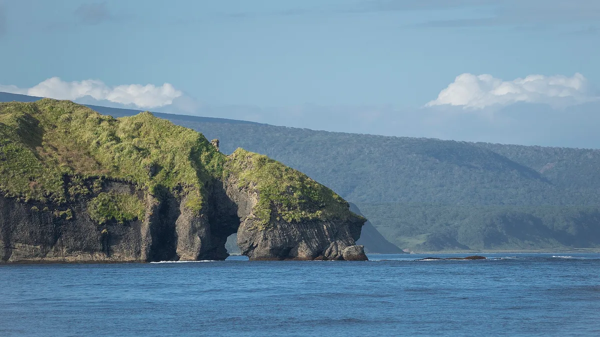 Urup Island in Russia