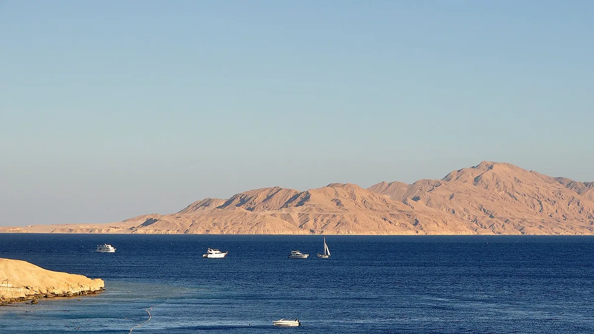 Tiran Island in Saudi Arabia